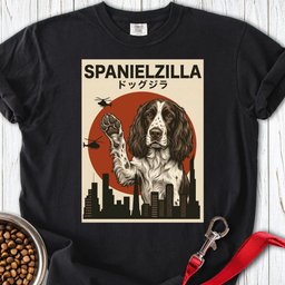 Springer Spaniel Spanielzilla Premium Tee Gift For Dog Lover