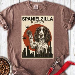Springer Spaniel Spanielzilla Premium Tee Gift For Dog Lover