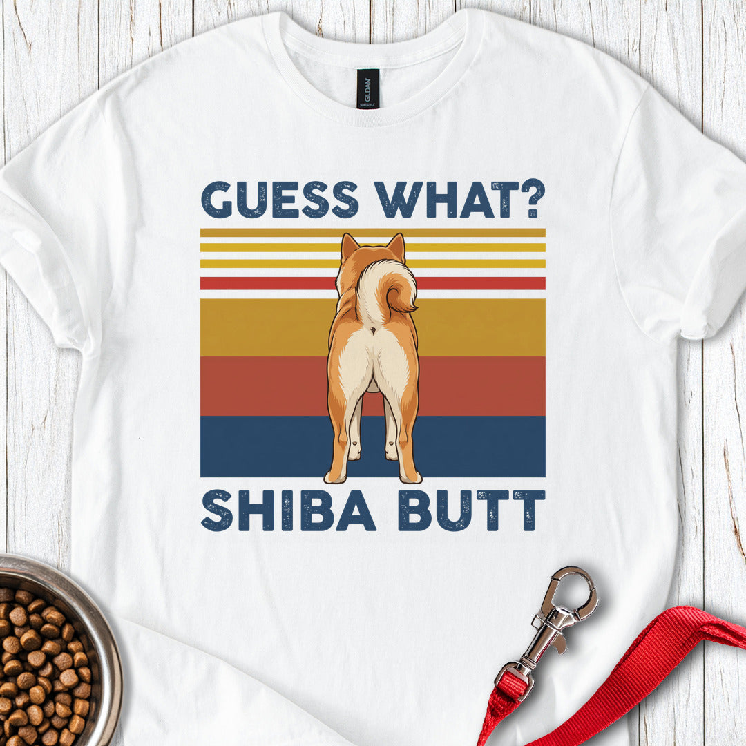 Shiba Butt T Shirt Gift For Dog Lover