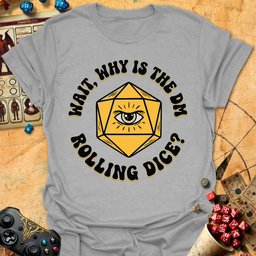 DM Rolling Dice Tee Gift For Tabletop Gamer