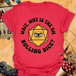 DM Rolling Dice Tee Gift For Tabletop Gamer