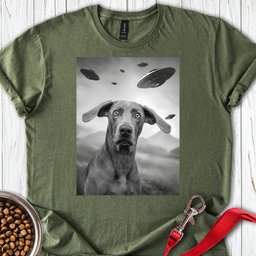 Weimaraner Ufo T Shirt Gift For Dog Lover