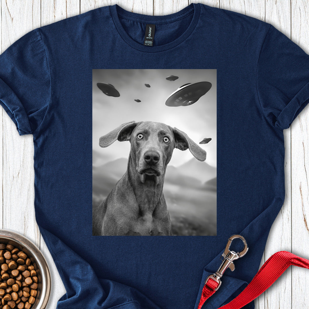 Weimaraner Ufo T Shirt Gift For Dog Lover