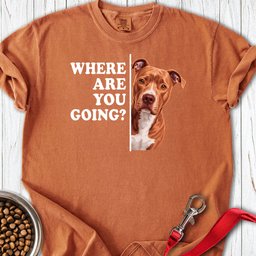 Pitbull Red Nose Where Are You Going Premium Tee Gift For Dog Lover