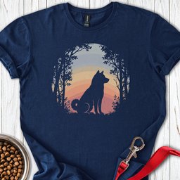 Shiba Inu Nature T Shirt Gift For Dog Lover