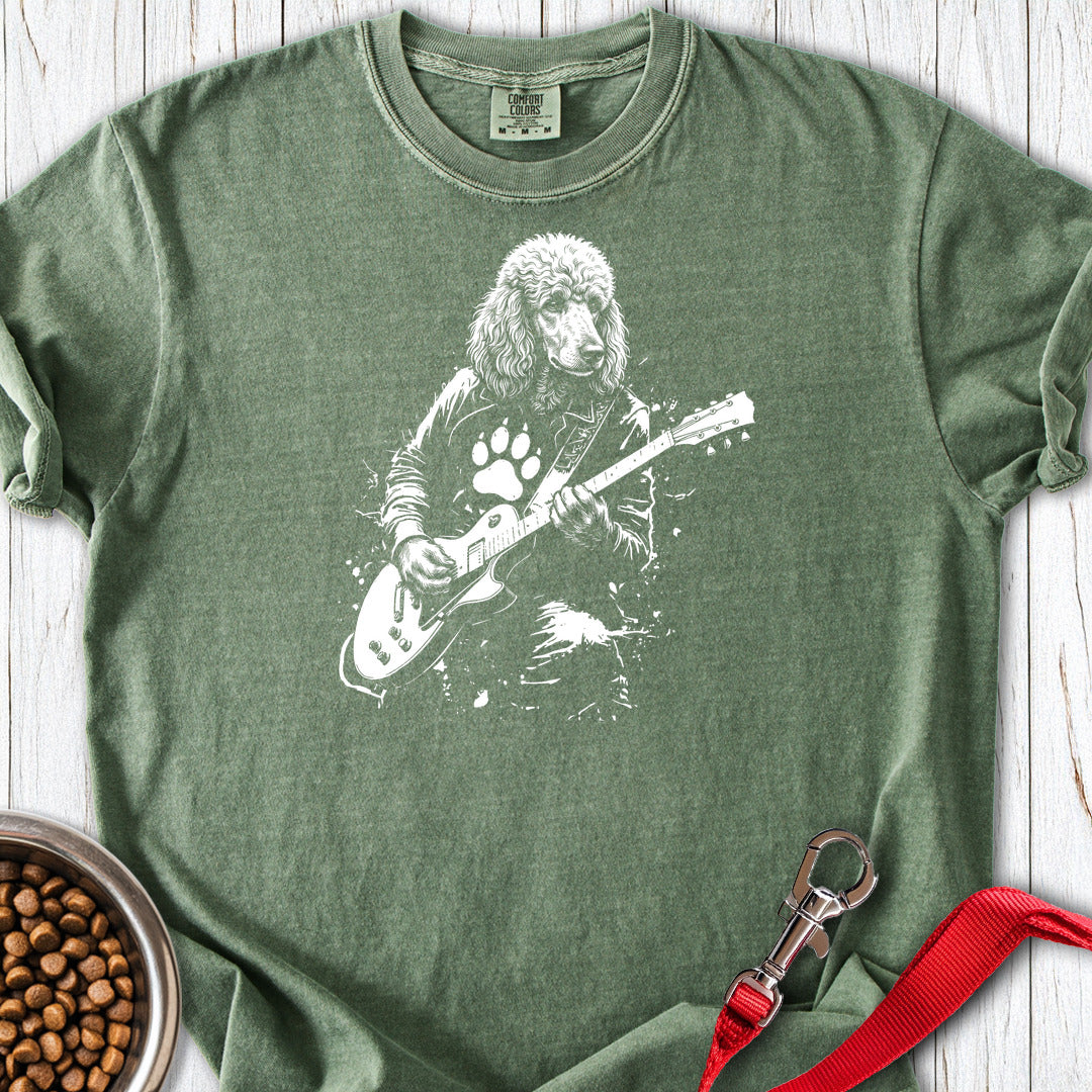 Standard Poodle Guitar Premium Tee Gift For Dog Lover