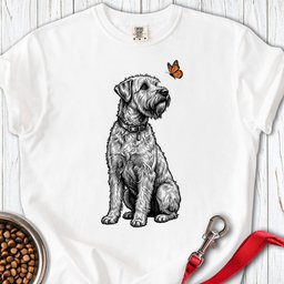 Wheaten Terrier Butterfly Premium Tee Gift For Dog Lover