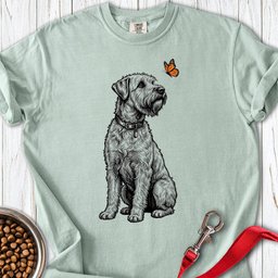 Wheaten Terrier Butterfly Premium Tee Gift For Dog Lover