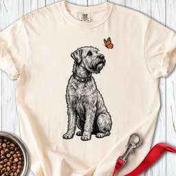 Wheaten Terrier Butterfly Premium Tee Gift For Dog Lover