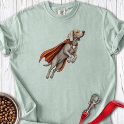 Weimaraner Superhero Premium Tee Gift For Dog Lover
