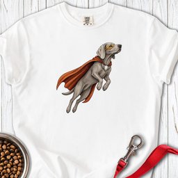 Weimaraner Superhero Premium Tee Gift For Dog Lover