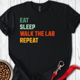Walk The Lab T Shirt Gift For Dog Lover