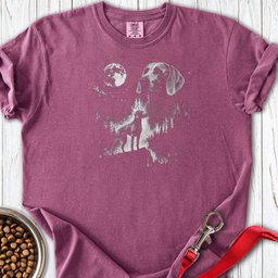 Weimaraner Moon Premium Tee Gift For Dog Lover