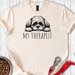 Shih Tzu My Therapist T Shirt Gift For Dog Lover