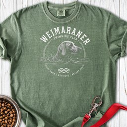 Weimaraner Swimming Club 2 Premium Tee Gift For Dog Lover