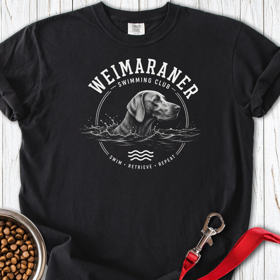 Weimaraner Swimming Club 2 Premium Tee Gift For Dog Lover