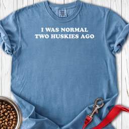 Two Huskies Ago Premium Tee Gift For Dog Lover
