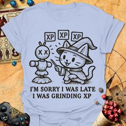 Grinding XP Tee Gift For Tabletop Gamer