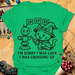 Grinding XP Tee Gift For Tabletop Gamer