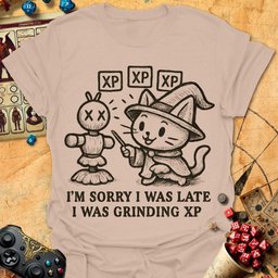 Grinding XP Tee Gift For Tabletop Gamer