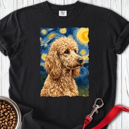 Standard Poodle Van Gogh Apricot Premium Tee Gift For Dog Lover