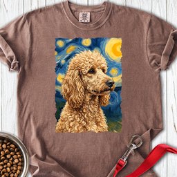 Standard Poodle Van Gogh Apricot Premium Tee Gift For Dog Lover