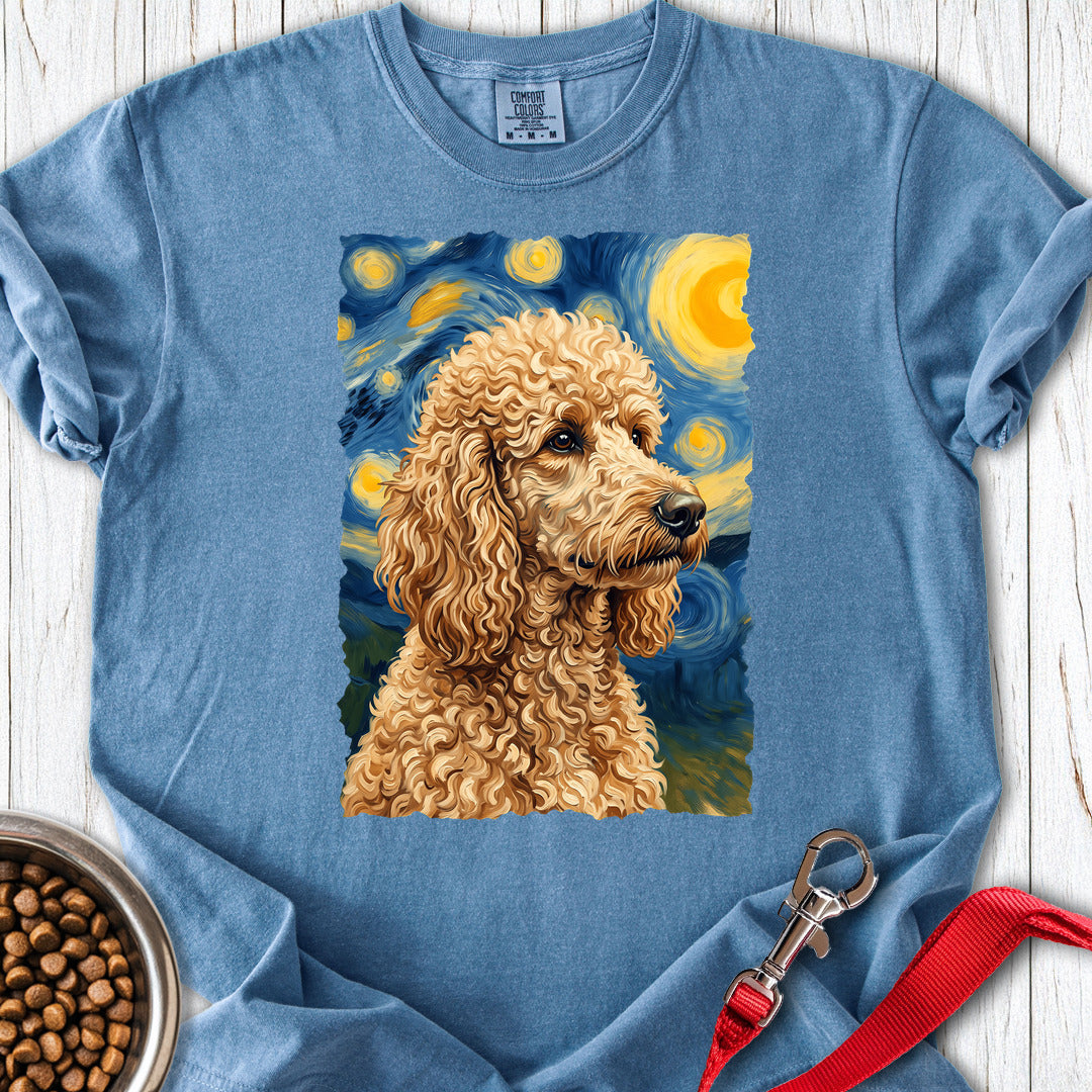 Standard Poodle Van Gogh Apricot Premium Tee Gift For Dog Lover