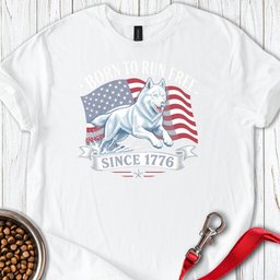 White Husky 250 USA T Shirt Gift For Dog Lover
