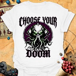 Choose Your Doom Tee Gift For Tabletop Gamer