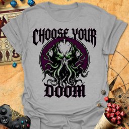 Choose Your Doom Tee Gift For Tabletop Gamer