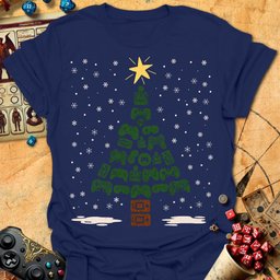 Controller X Mas Tree Tee Gift For Tabletop Gamer