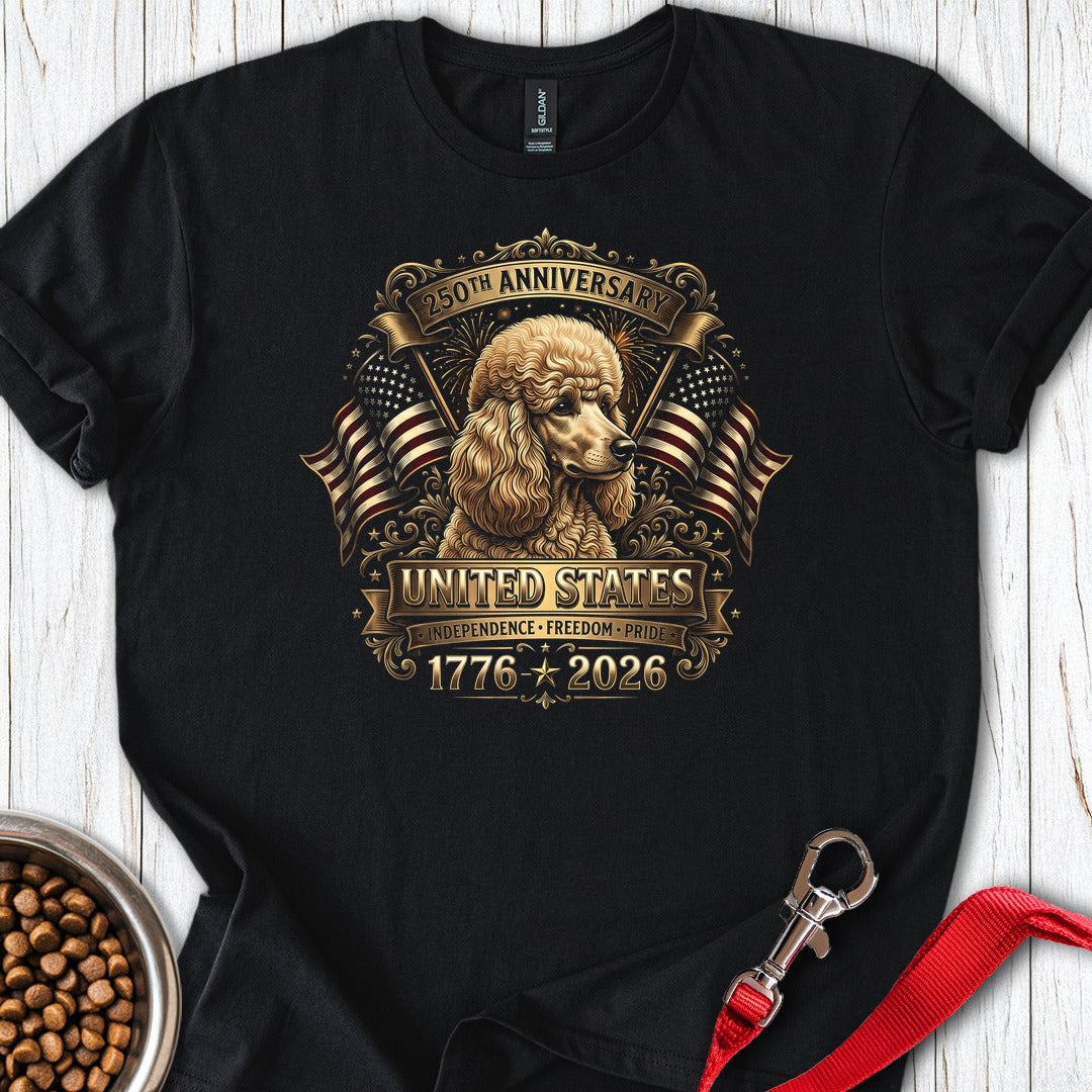 Standard Poodle USA 2 T Shirt Gift For Dog Lover