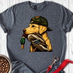Yellow Labrador Hunting T Shirt Gift For Dog Lover