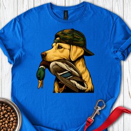Yellow Labrador Hunting T Shirt Gift For Dog Lover