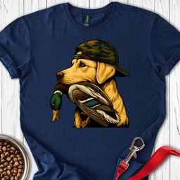 Yellow Labrador Hunting T Shirt Gift For Dog Lover
