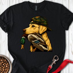 Yellow Labrador Hunting T Shirt Gift For Dog Lover
