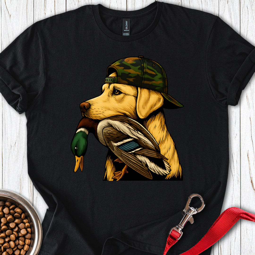 Yellow Labrador Hunting T Shirt Gift For Dog Lover