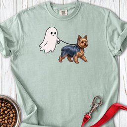 Yorkshire Terrier Ghost Walk Premium Tee Gift For Dog Lover