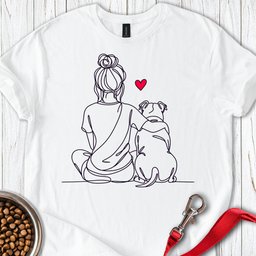Pitbull Hug T Shirt Gift For Dog Lover