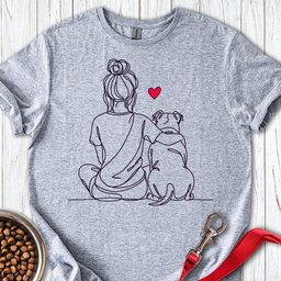 Pitbull Hug T Shirt Gift For Dog Lover