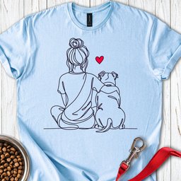 Pitbull Hug T Shirt Gift For Dog Lover