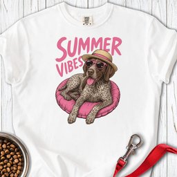 Summer Vibes German Shorthaired Pointer Premium Tee Gift For Dog Lover