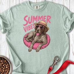 Summer Vibes German Shorthaired Pointer Premium Tee Gift For Dog Lover