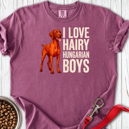 Vizsla I Love Hairy Hungarian Boys Premium Tee Gift For Dog Lover