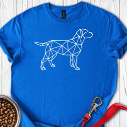 Trendy Geometrical Labrador T Shirt Gift For Dog Lover