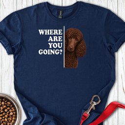 Standard Poodle Where Are You Going Chocolate T Shirt Gift For Dog Lover
