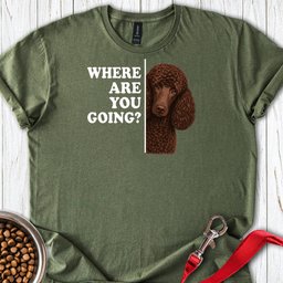 Standard Poodle Where Are You Going Chocolate T Shirt Gift For Dog Lover