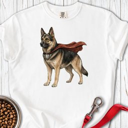 Shiloh Shepherd Superhero Premium Tee Gift For Dog Lover