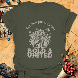 Bold And United Tee Gift For Tabletop Gamer