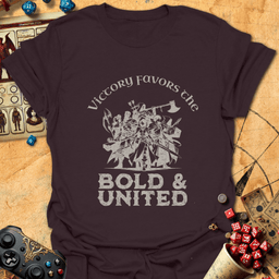 Bold And United Tee Gift For Tabletop Gamer